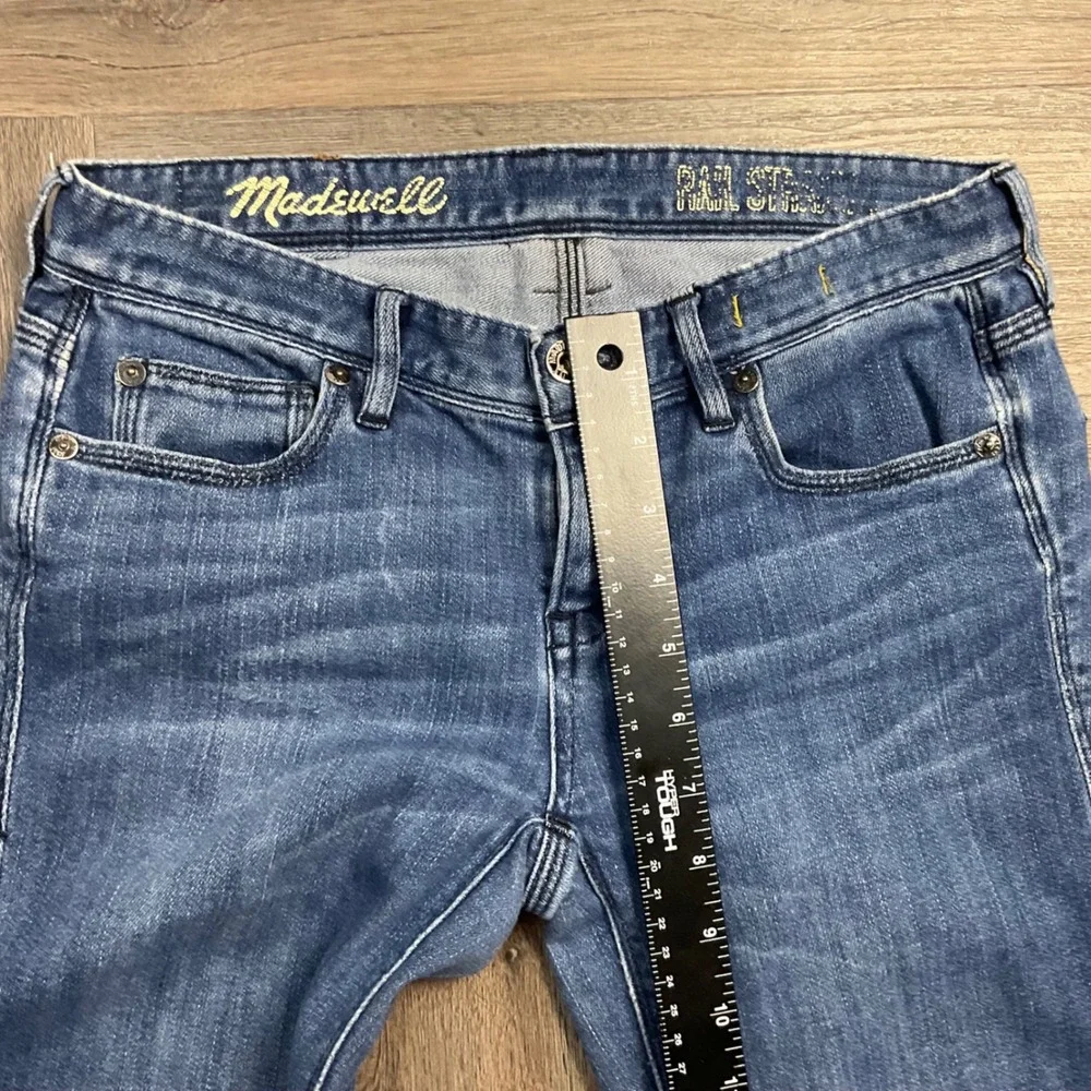 Madewell Rail Straight Low Rise Jeans Womens 27x34 Blue Medium Wash Classic Boho